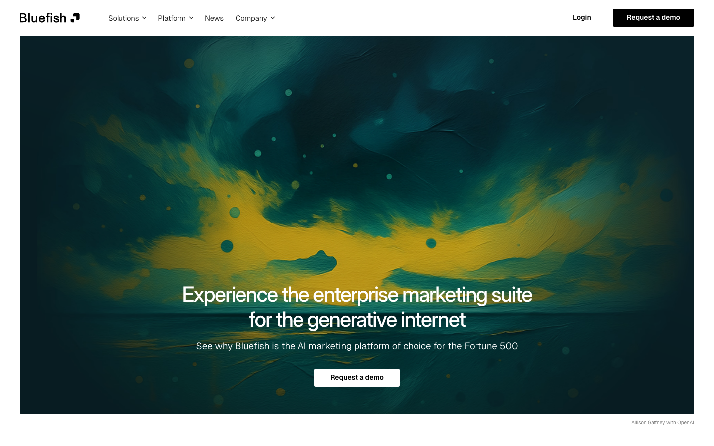 Bluefish AI dashboard screenshot