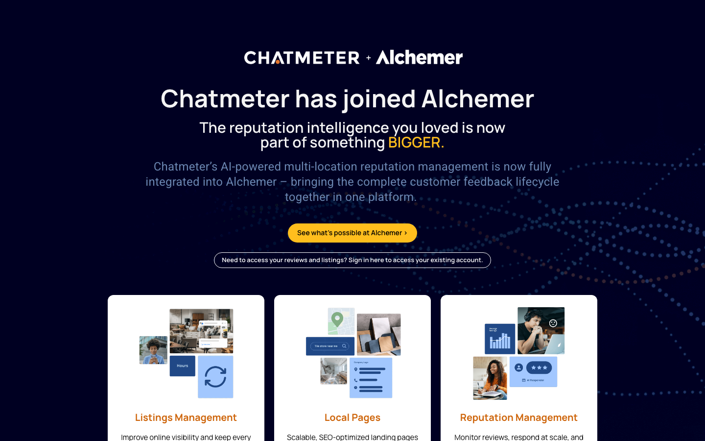 Chatmeter dashboard screenshot