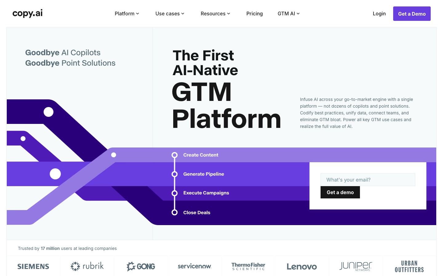 Copy.ai dashboard screenshot