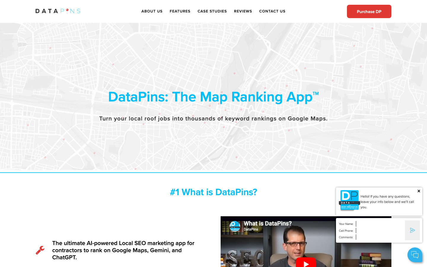 DataPins dashboard screenshot