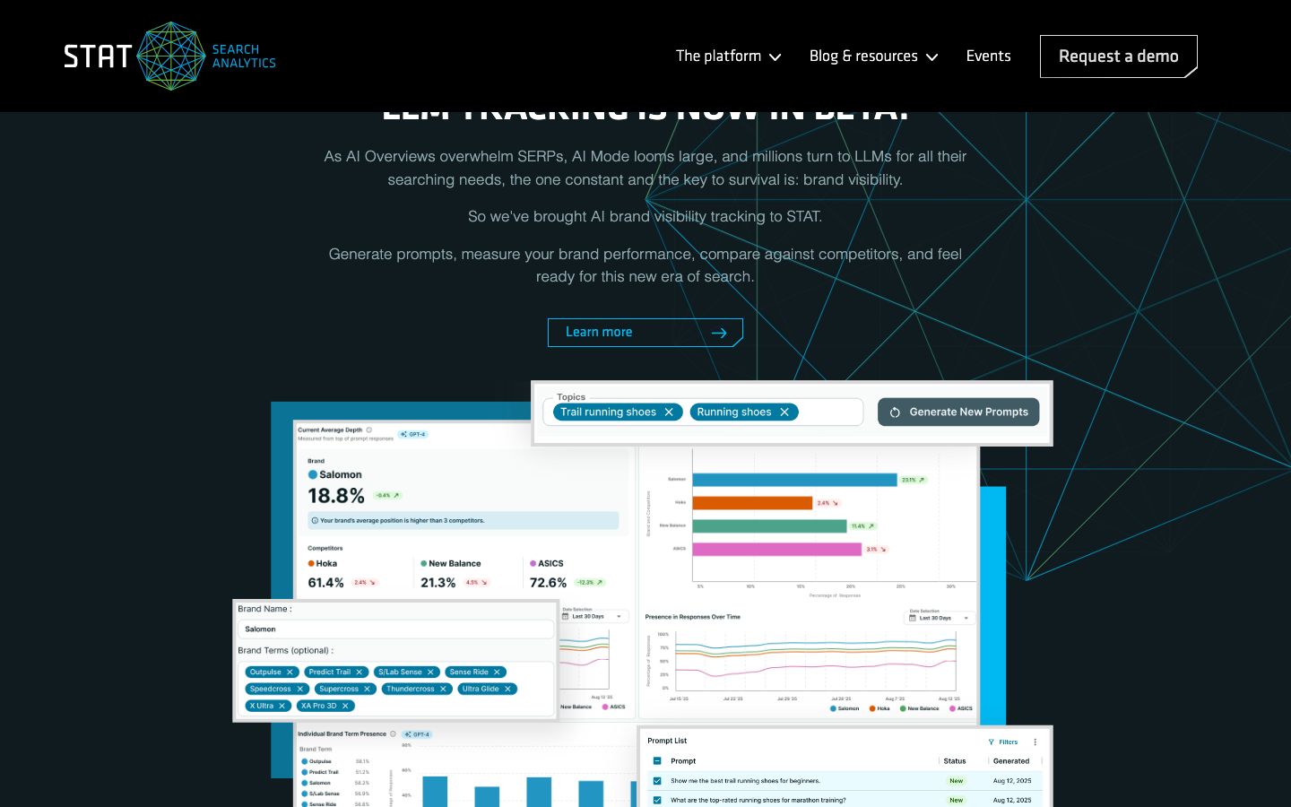STAT Search Analytics dashboard screenshot