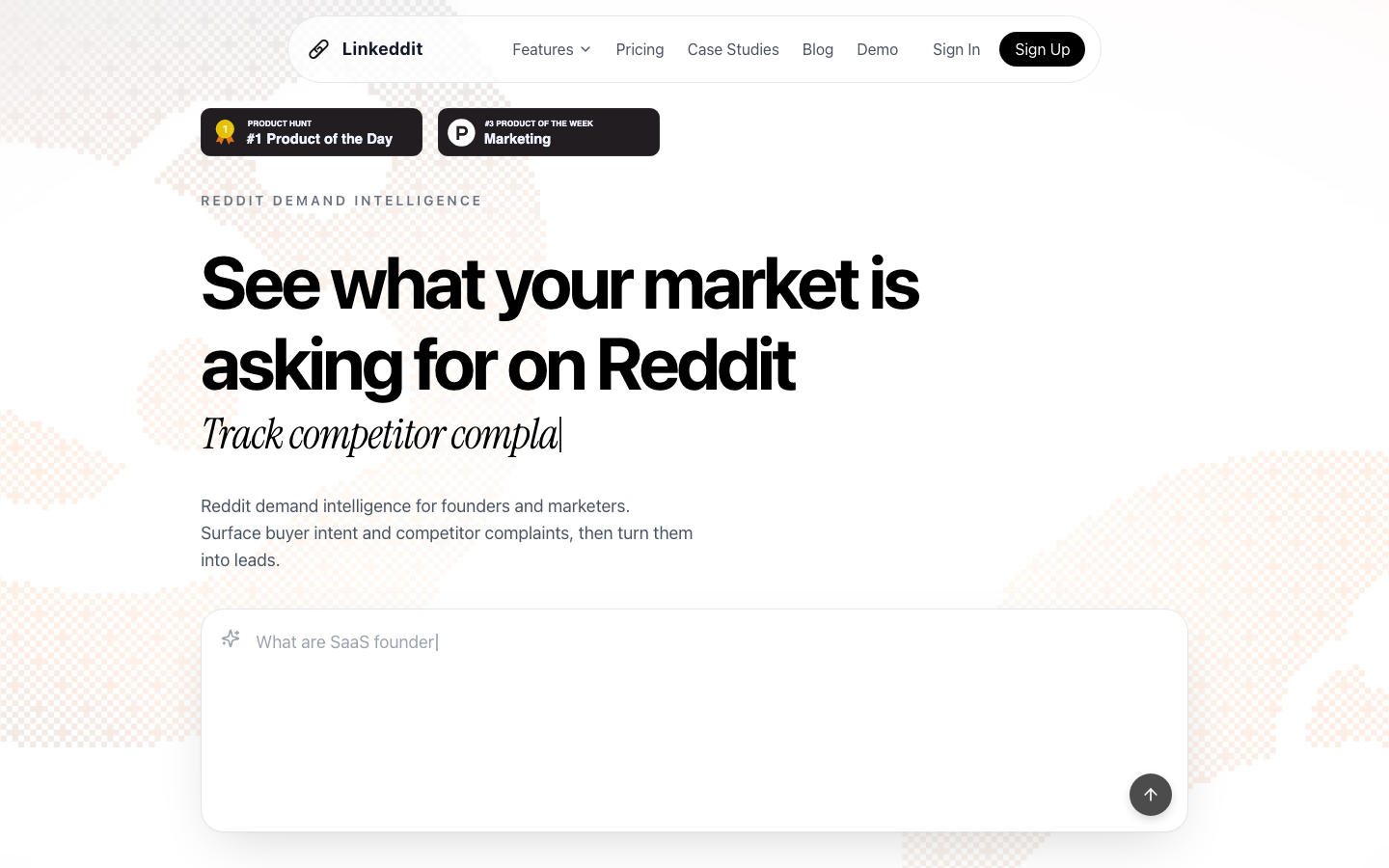 Linkeddit dashboard screenshot