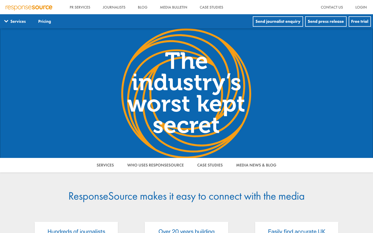 ResponseSource dashboard screenshot