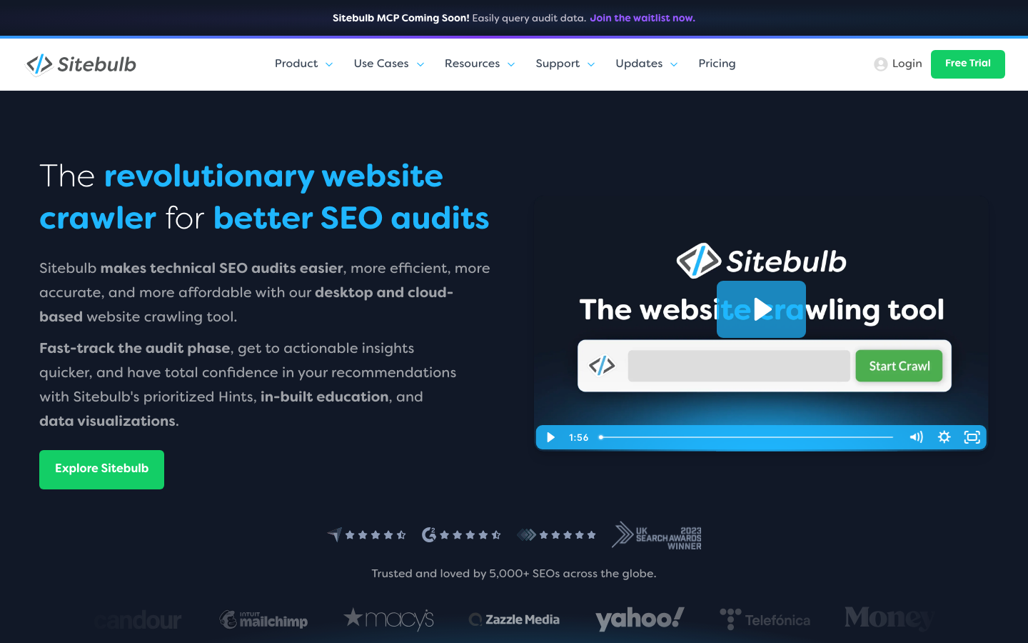 Sitebulb dashboard screenshot