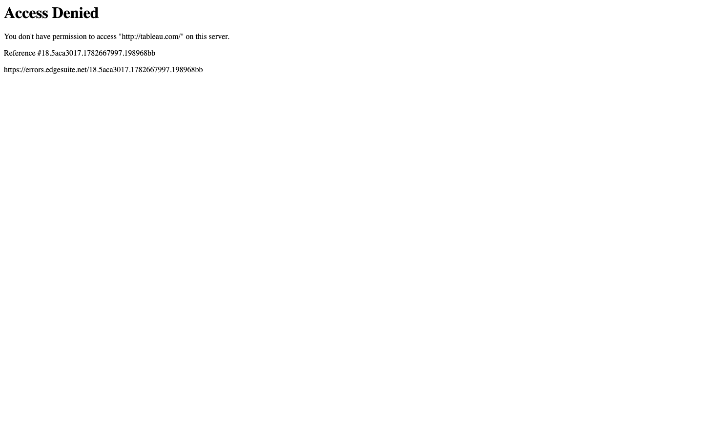 Tableau dashboard screenshot