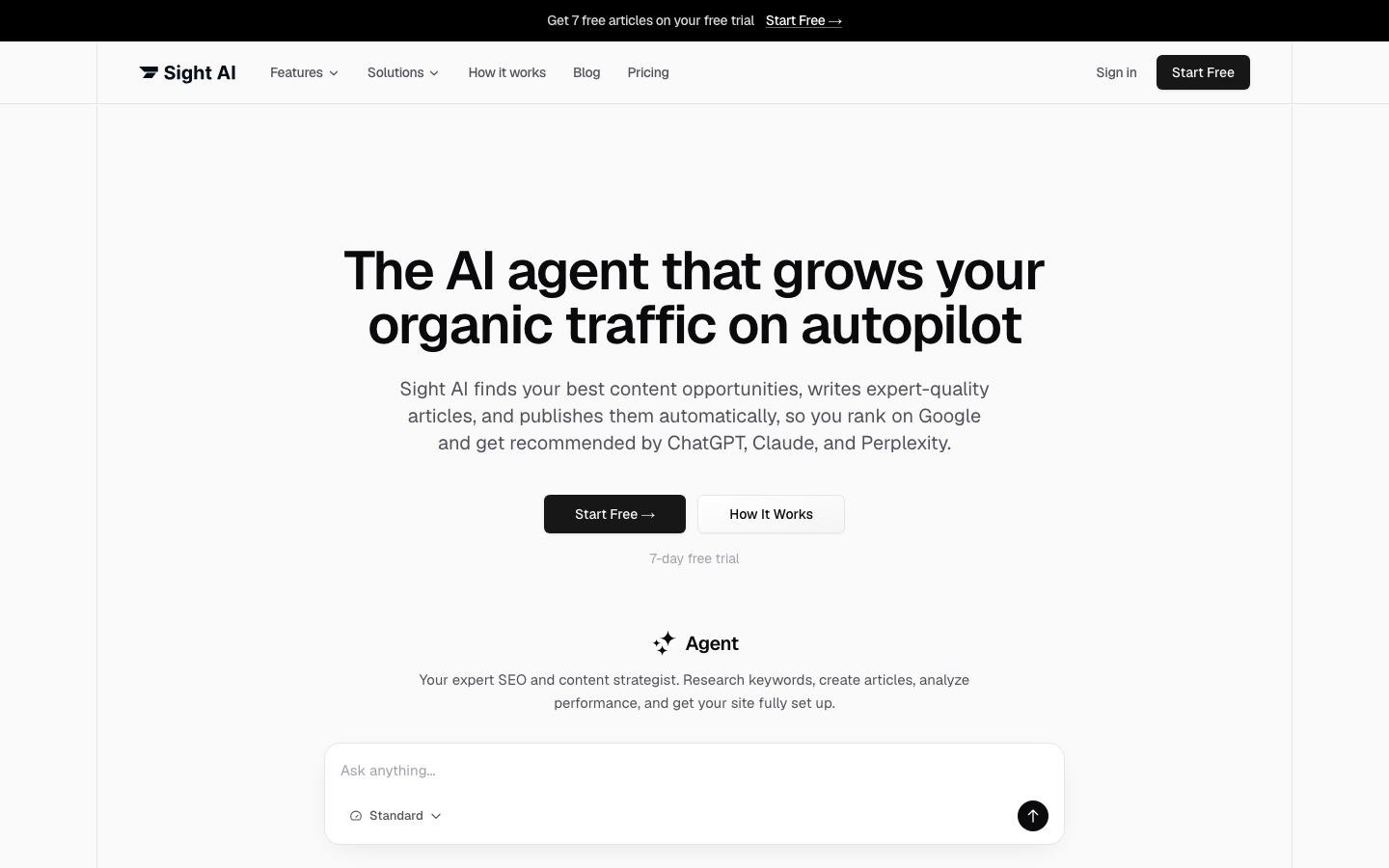 Sight AI dashboard screenshot